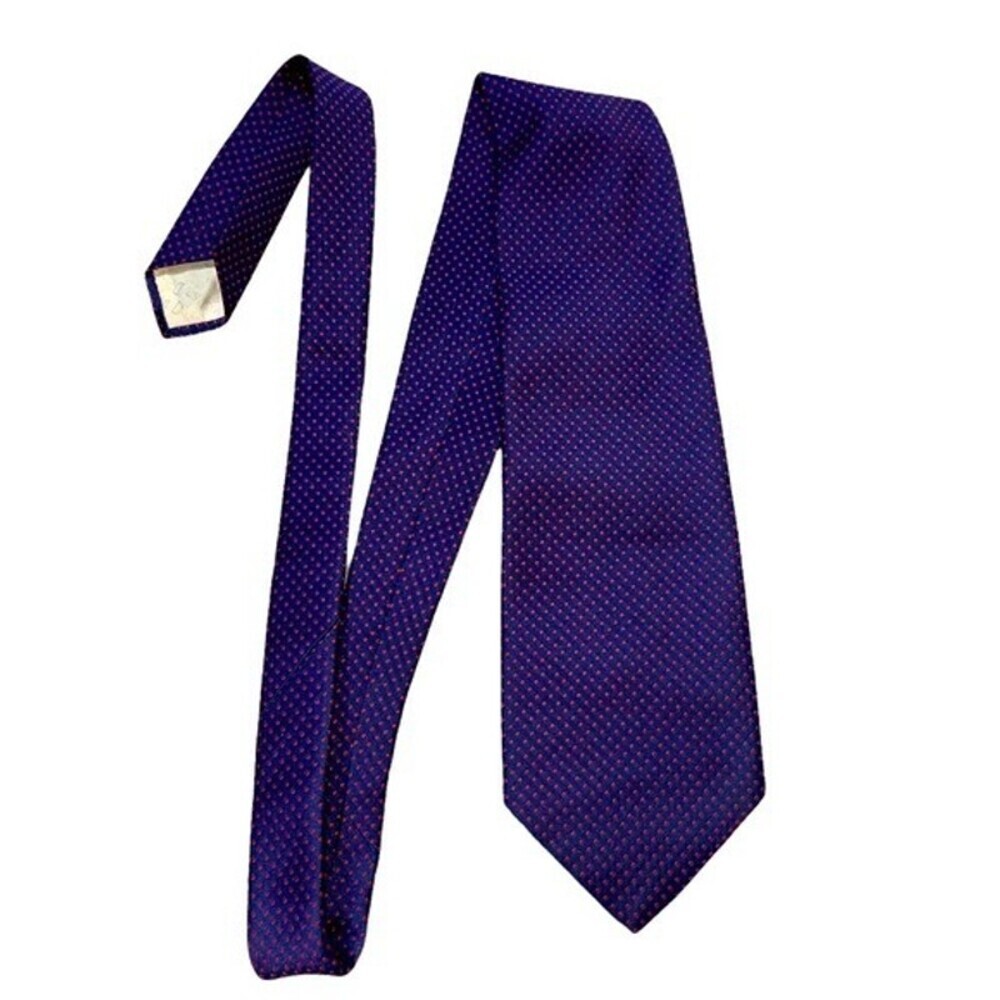 Christian Dior blue and red polka dot necktie luxury, designer